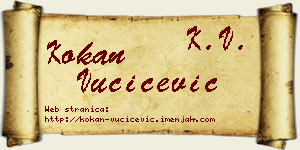 Kokan Vučićević vizit kartica